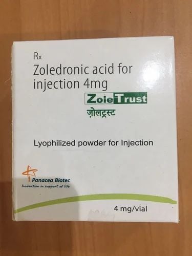 ज़ोलेटट्रस्ट 4mg इंजेक्शन 1s के बा