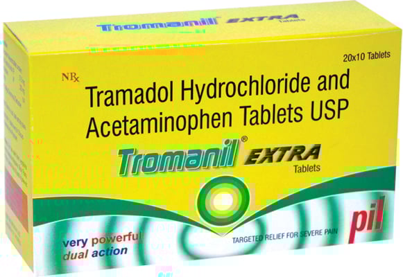 Tromanil अतिरिक्त 500 मिलीग्राम/50 मिलीग्राम टैबलेट 10s
