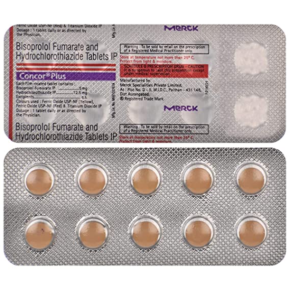 Concor Plus 5mg/12.5mg Tablet 10s