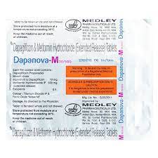 Dapanova M 10mg/500mg Tablet 15s