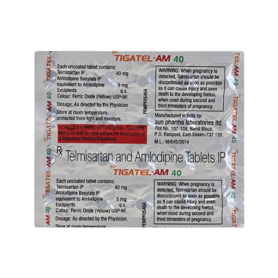 Tigatel AM 40mg/5mg Tablet 20s