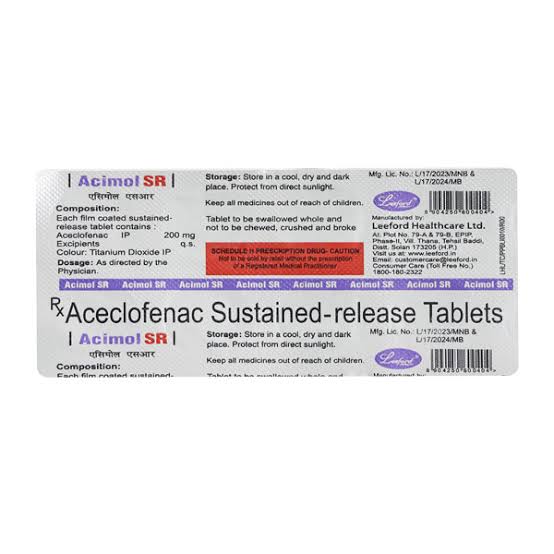 एसिमोल 200mg टैबलेट एसआर