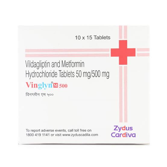 विंगलिन एम 500mg/50mg गोली 15s के बा