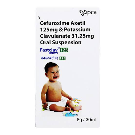 Fastclav 125mg/31.25mg Dry Syrup 30ml