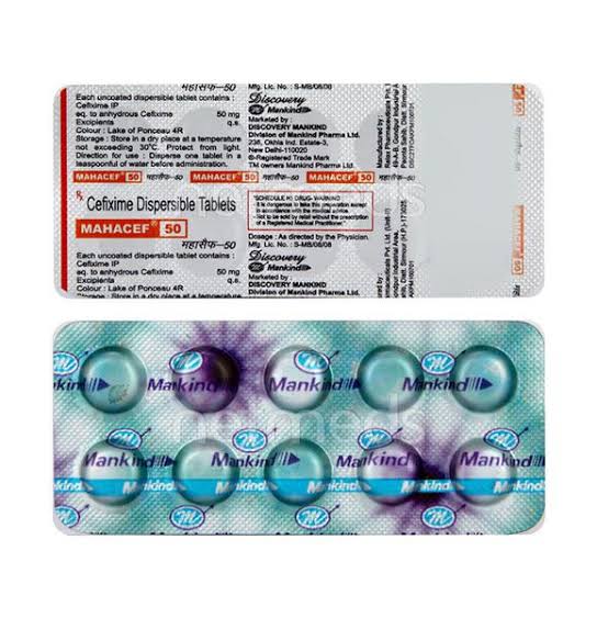 Mahacef 50mg Tablet 10s