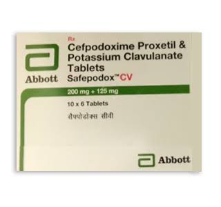 सेफपोडोक्स सीवी 200mg/125mg टैबलेट 6s