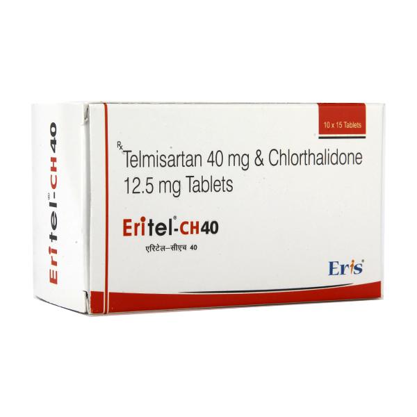 एरिटेल सीएच 40mg/12.5mg टैबलेट 15s के बा