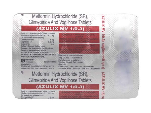Azulix MV 1mg/500mg/0.3mg Tablet SR 10s
