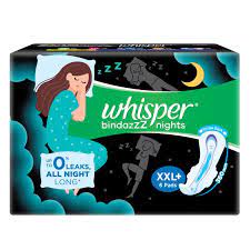 Whisper Bindazz Nights XXl + 6 Pads