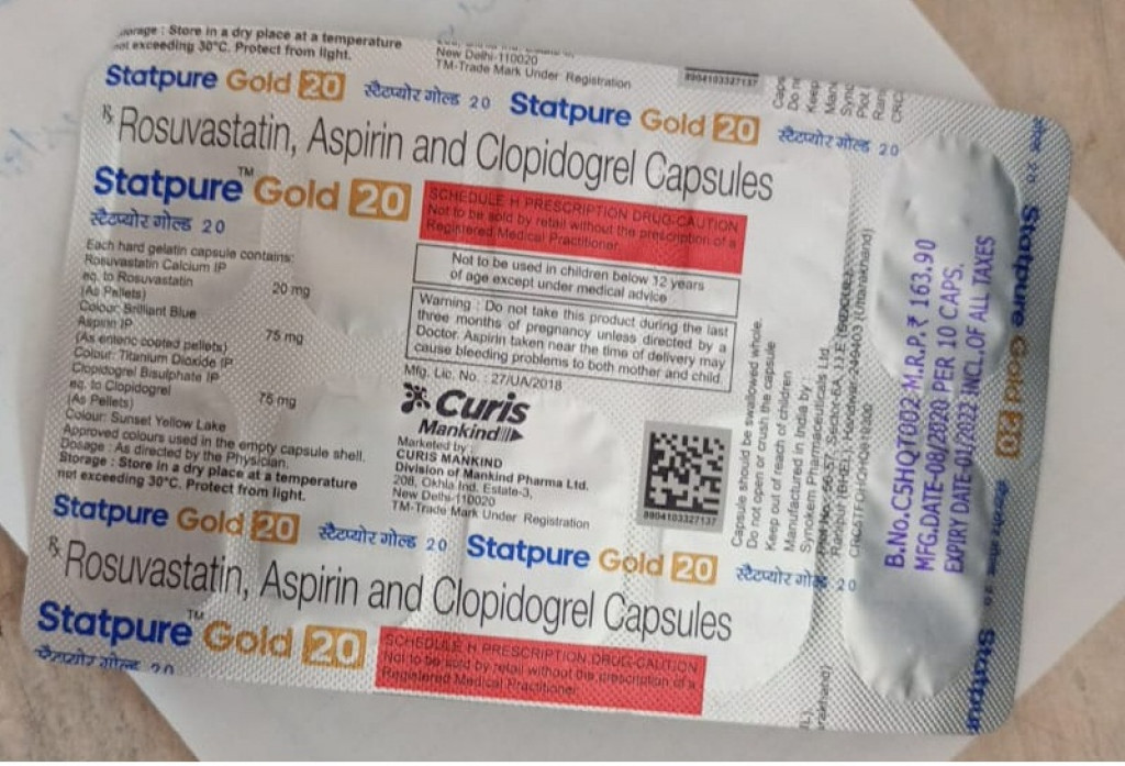 Statpure Gold 75mg/20mg/75mg Capsule 10s