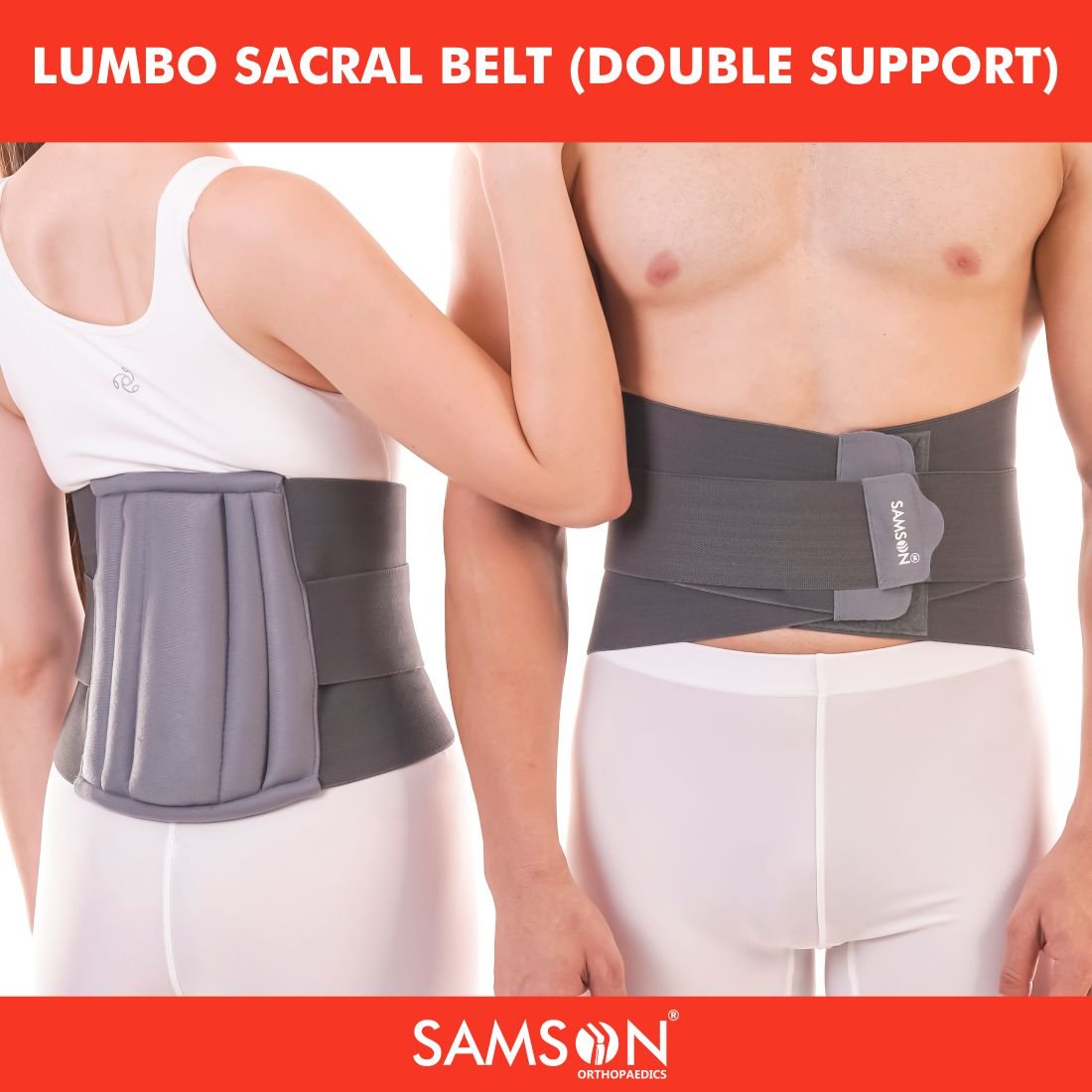 Lumbo Sacral Belt Double Support L Size