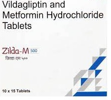 जिल्डा एम 500mg/50mg टैबलेट 15s के बा