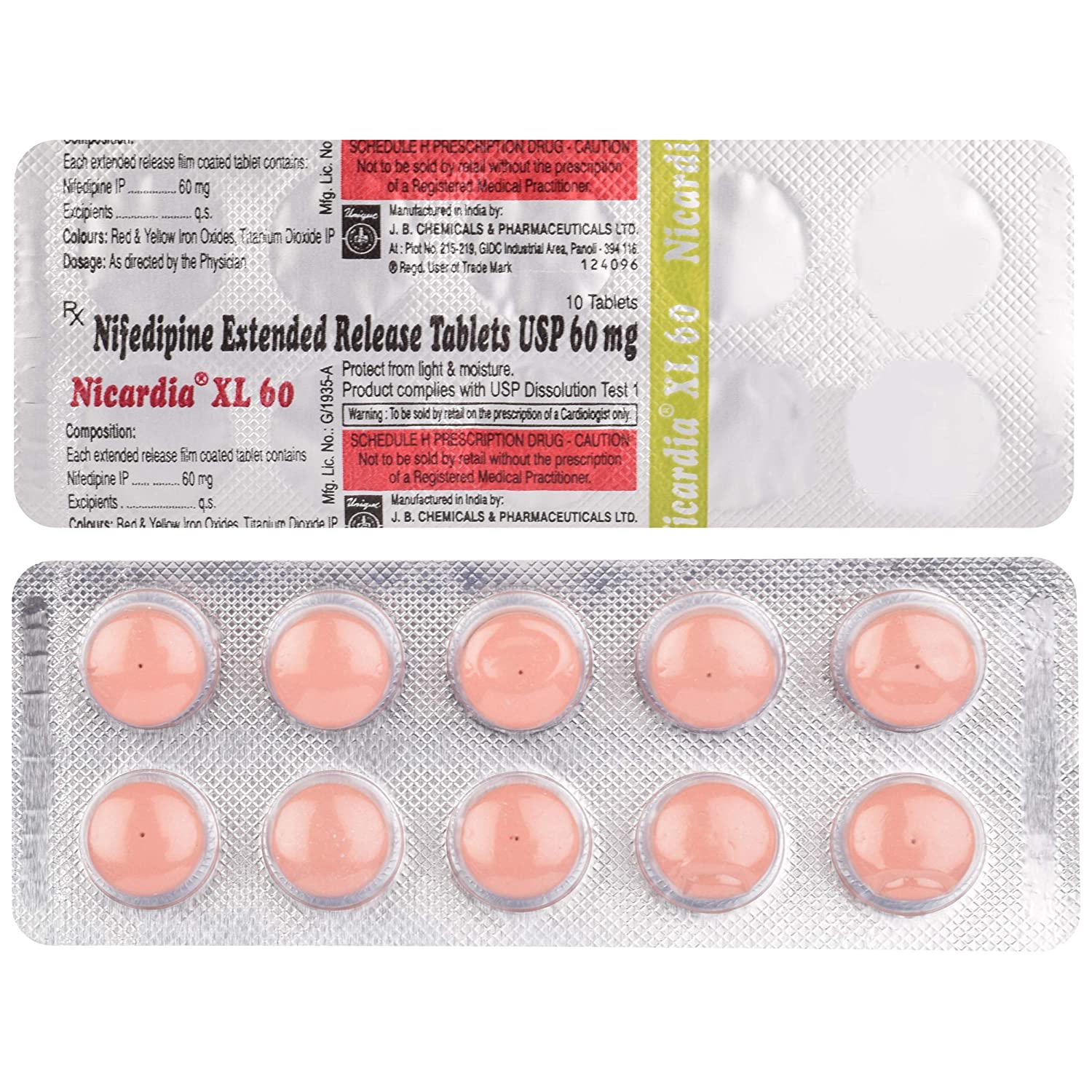 Nicardia XL 60mg Tablet 10s
