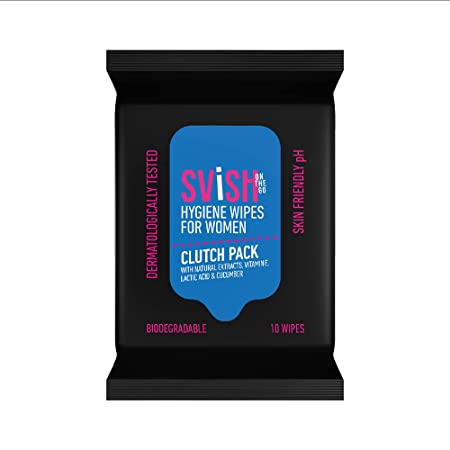 Svish On The Go Intimate Hygiene Wipes for Women 10s