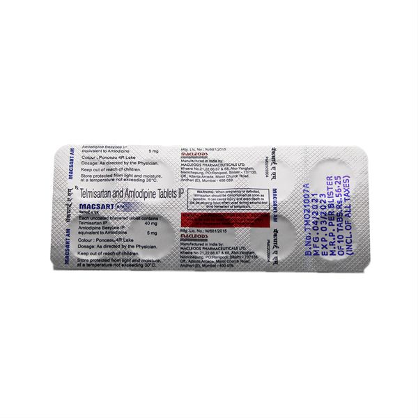 Macsart AM 40mg/5mg Tablet 10s