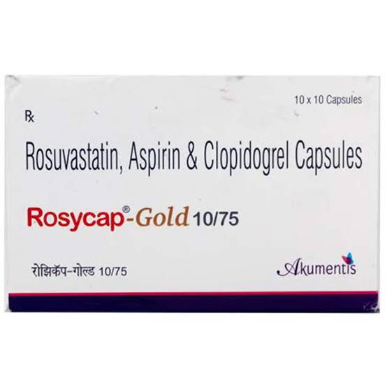 रोजीकैप-गोल्ड 10mg/75mg कैप्सूल 10s के बा