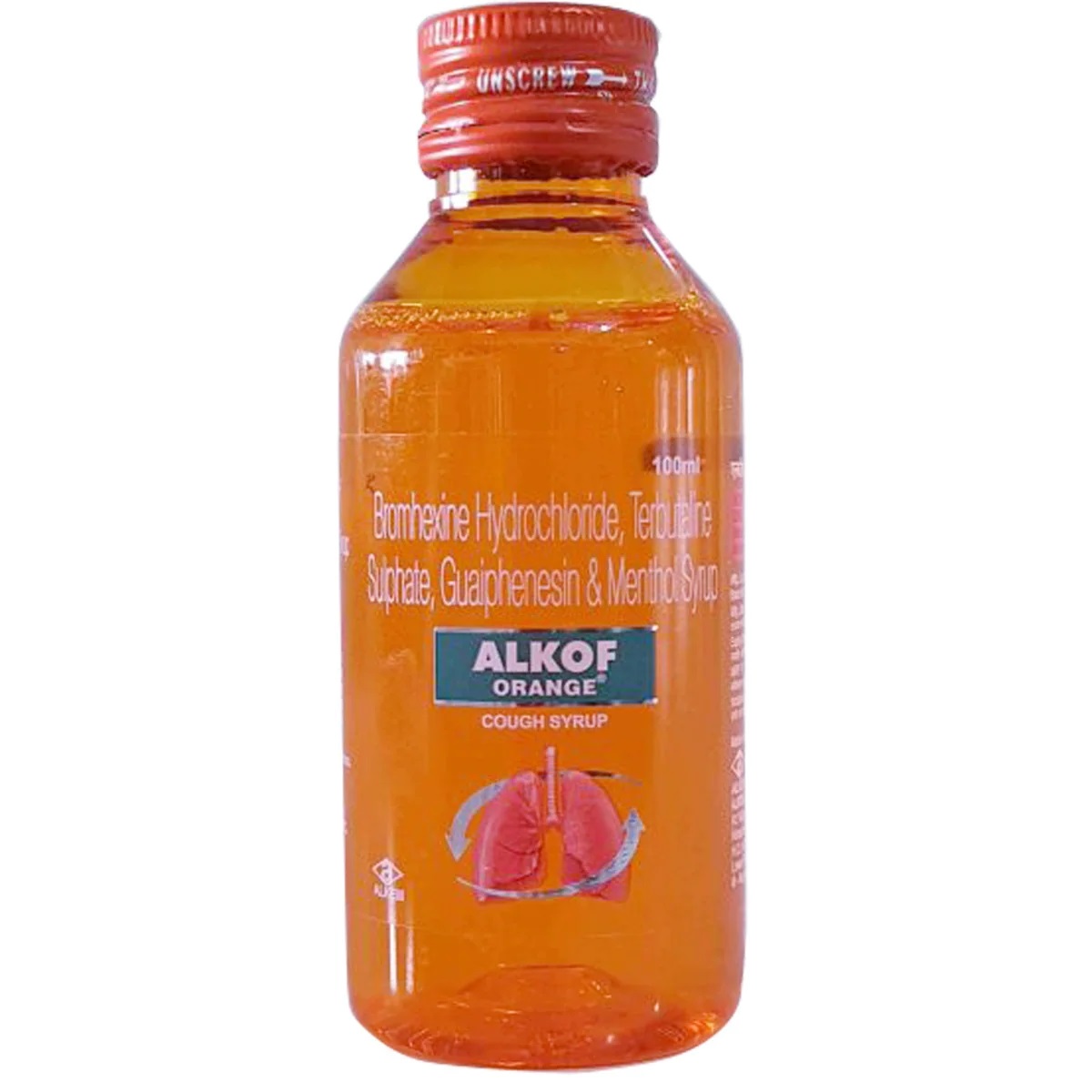 Alkof 50mg/1.25mg/2mg Syrup Orange