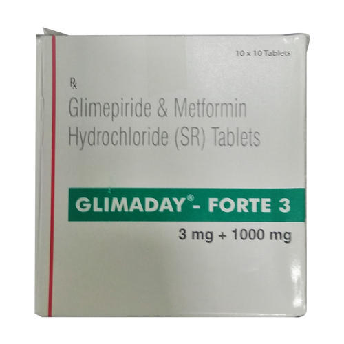 ग्लिमाडे-फोर्टे 3 टैबलेट पीआर 10एस