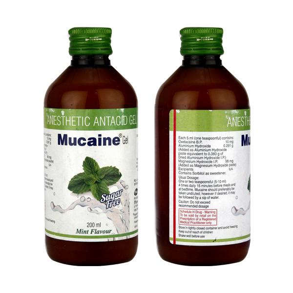 मुकेन 10mg/5ml/0.291mg/5ml/98mg/5ml ओरल जेल