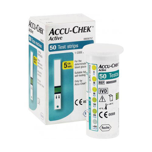 Accu-Chek सक्रिय परीक्षण पट्टी