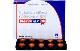 नर्वमैक्स एसआर 75mg टैबलेट 10s के बा