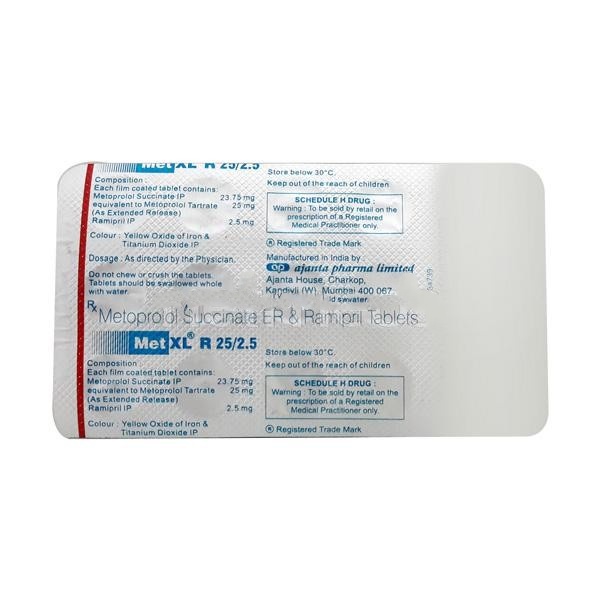 Met XL R 25mg/2.5mg Tablet 10s