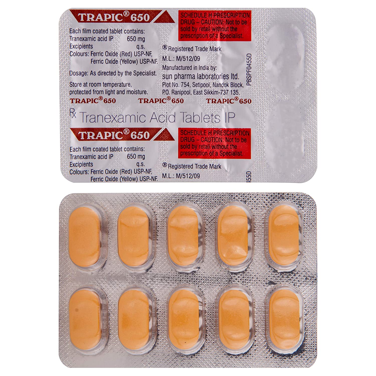 Trapic 650mg Tablet 10s