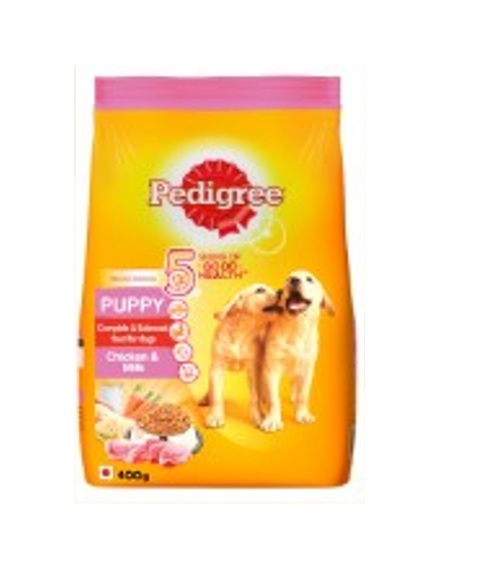 Pedigree Puppy Dry Dog Food Chicken & Milk 400g