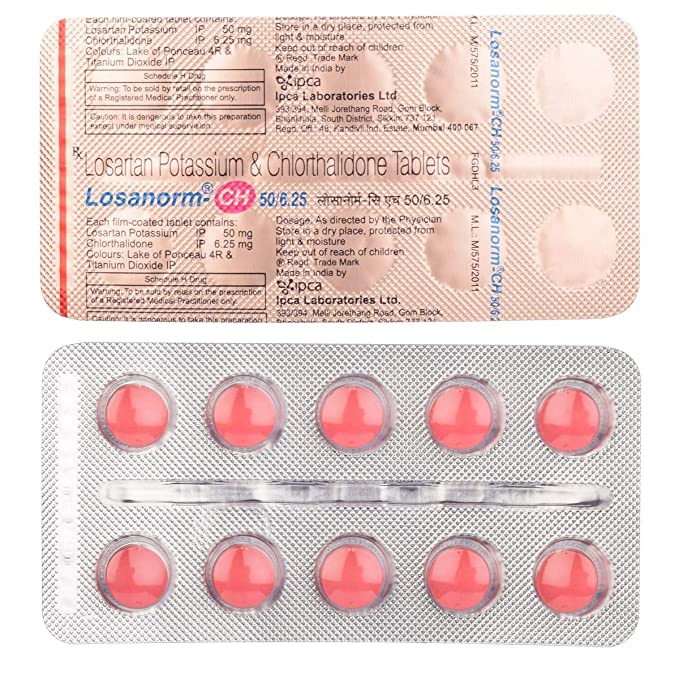 लोसानोर्म-सीएच 50/6.25 टैबलेट