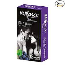 MANFORCE WILD CONDOM COMBO BLACK GRAPES PLUS COFFEE FLAVOUR 20s