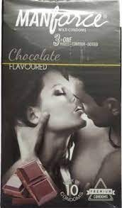 MANFORCE WILD CONDOM CHOCOLATE 10s
