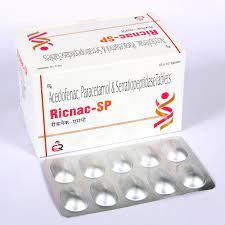 रिकनैक एसपी 100mg/325mg/15mg टैबलेट 10s