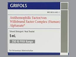 Alphanate 250IU/5ml Injection 5ml