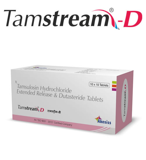 टैमस्ट्रीम डी 0.4mg/0.5mg टैबलेट 10s के बा