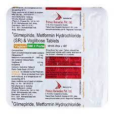 Voglow GM Forte 2mg/1000mg/0.2mg Tablet SR 10s
