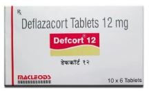 डेफकोर्ट 12mg टैबलेट 6s के बा