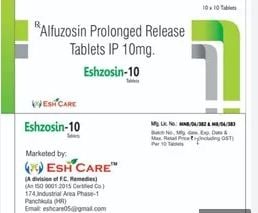 Eshzosin 10mg Tablet 10s