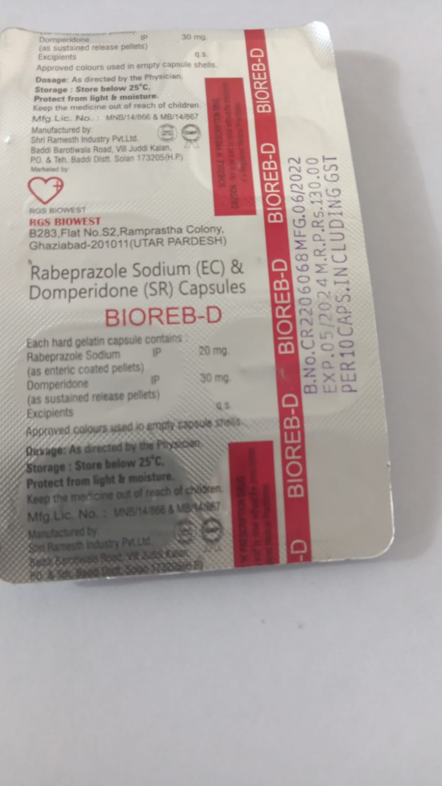BIoreb D 30mg/20mg Capsule 10s