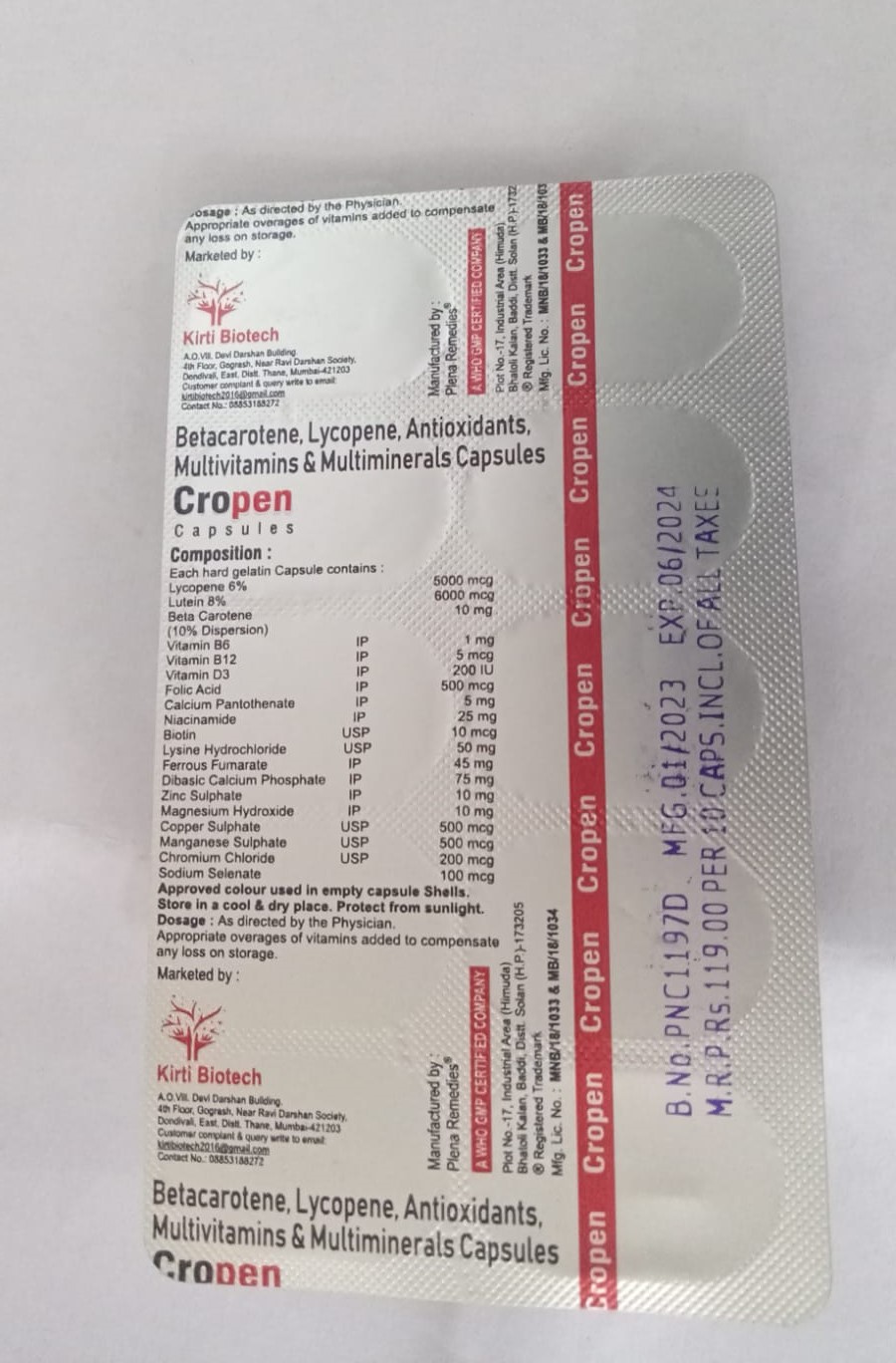 Cropen Capsule 10s