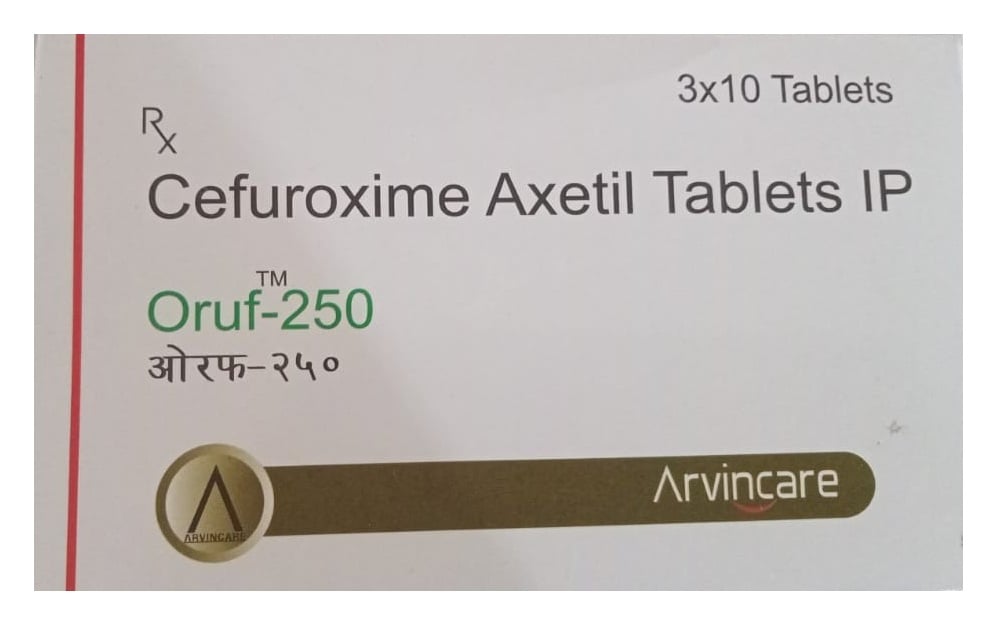 ओरुफ 250 मिलीग्राम टैबलेट 10s के बा