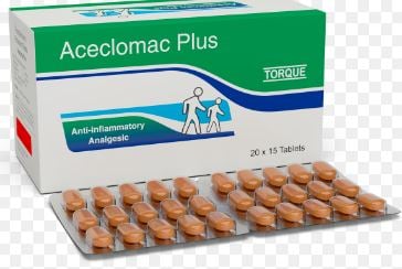 Aceclomac Plus 100mg/325mg Tablet 15s
