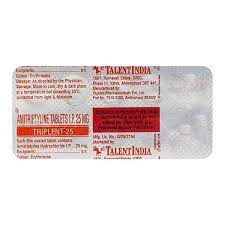 ट्रिपल 25mg टैबलेट 10s के बा