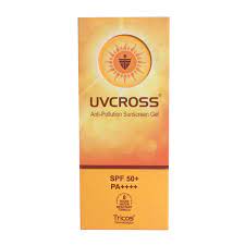 Uvcross Anti-Pollution Sunscreen SPF 50++++ Gel 50gm