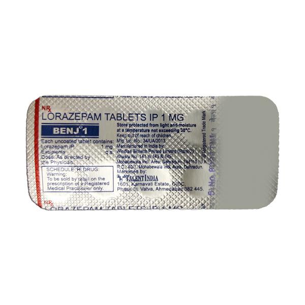 बेंज 1mg गोली 10s के बा