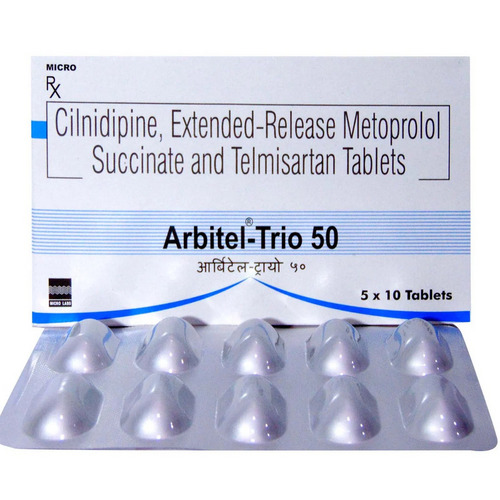 Arbitel Trio 50mg/40mg/10mg Tablet ER 15s