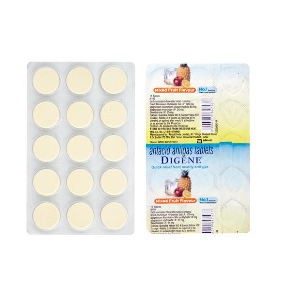 Digene Mixed Fruit Tablet 15s