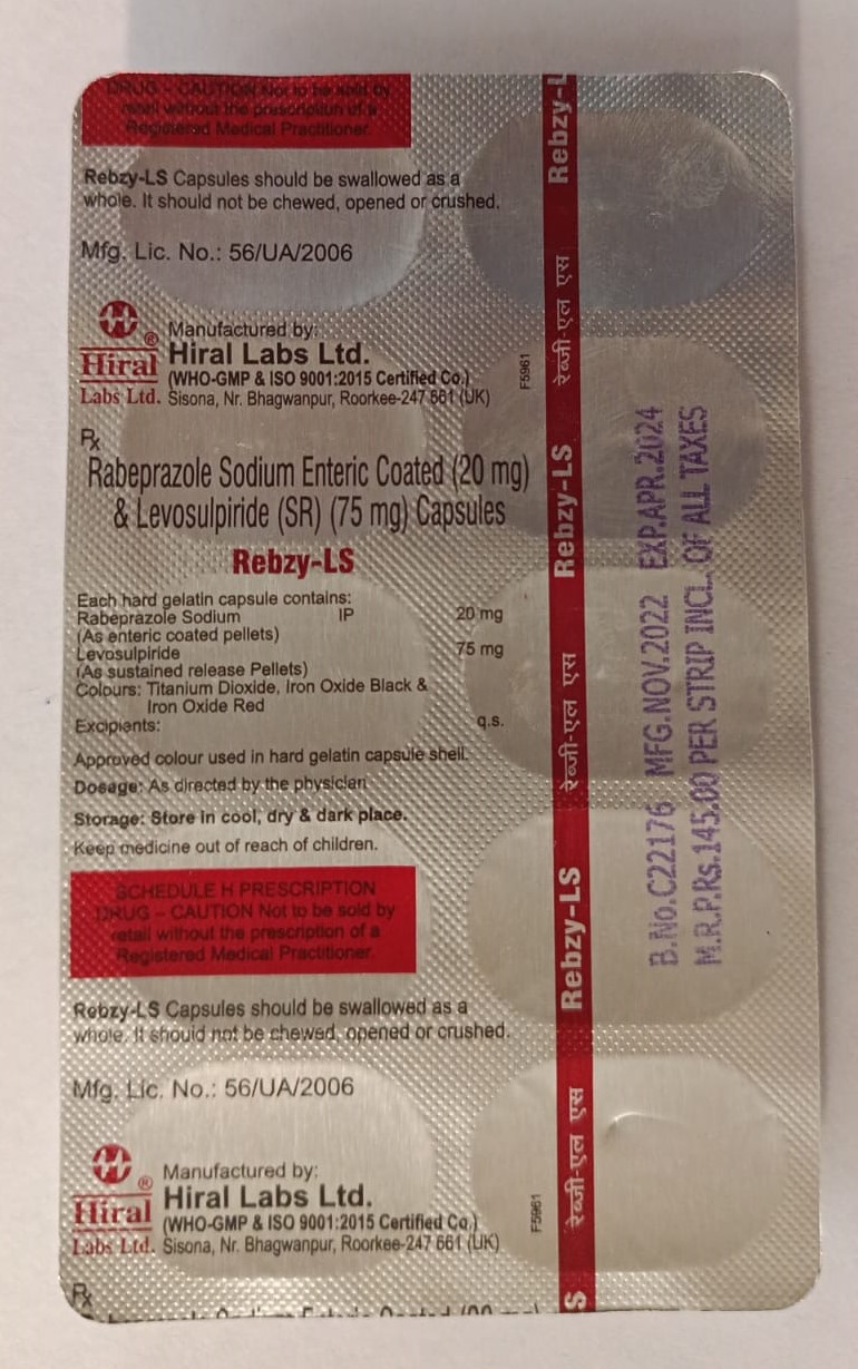 Rebzy LS 75mg/20mg Capsule 10s