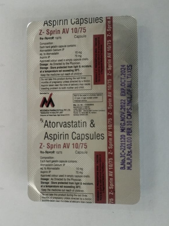 Z Sprin Av 10mg/75mg Tablet 10s