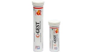 C GEST 1GM TABLET SUGAR FREE ORANGE FLAVOUR 15S