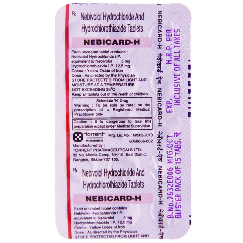 Nebicard H 5mg/12.5mg Tablet 15s